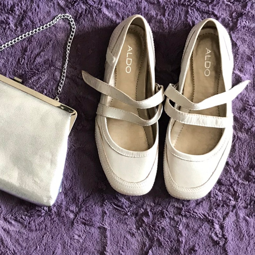 $60 NWOB ALDO Strappy Mary Jane Flats-Beautiful!